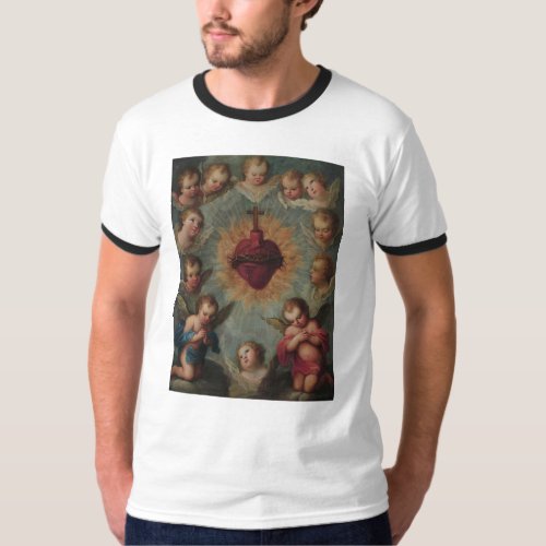 Classic Sacred Heart art by Jose Paez Mens Shirt