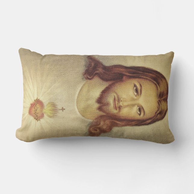 Classic Sacred Heart of Jesus Lumbar Pillows (Front)