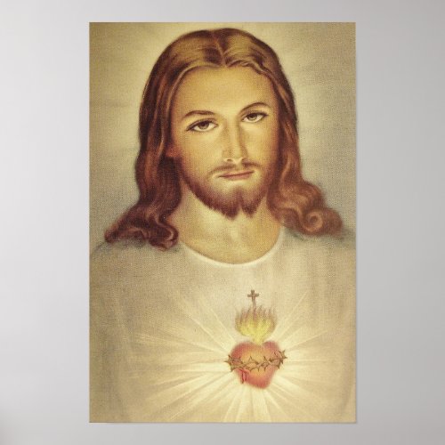 Classic Sacred Heart of Jesus Poster