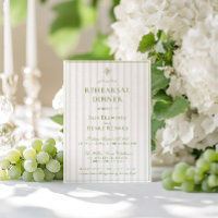 Classic Sage Green & Beige Rehearsal Dinner