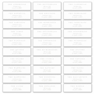 Classic sage green individual wedding address sticker