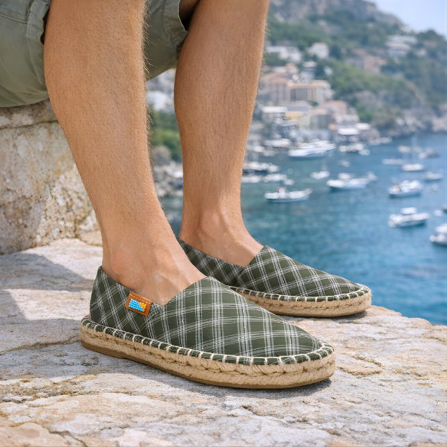 Classic Sage Green Plaid Espadrilles (Creator Uploaded)