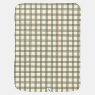 Classic Sage Tartan Baby Blanket