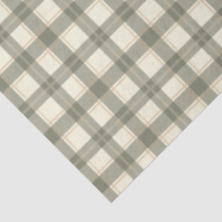Classic Sage Tartan  Tissue Paper