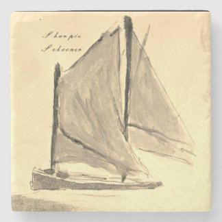 Classic Sailboat - Stone Coaster