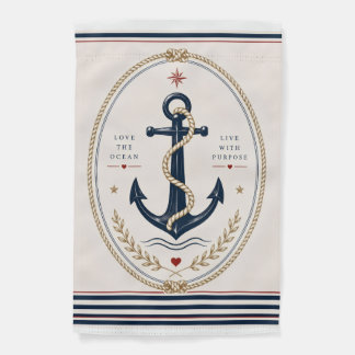 Classic Sailorcore Nautical Garden Flag