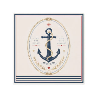 Classic Sailorcore Nautical Metal Print
