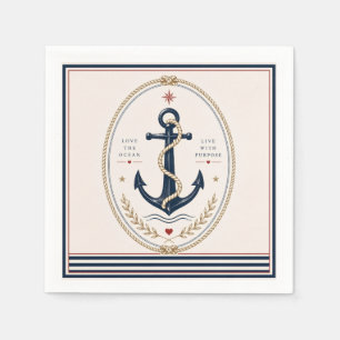 Classic Sailorcore Nautical Paper Napkins