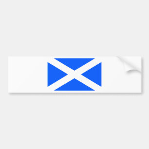 Classic saltire flag image bumper sticker