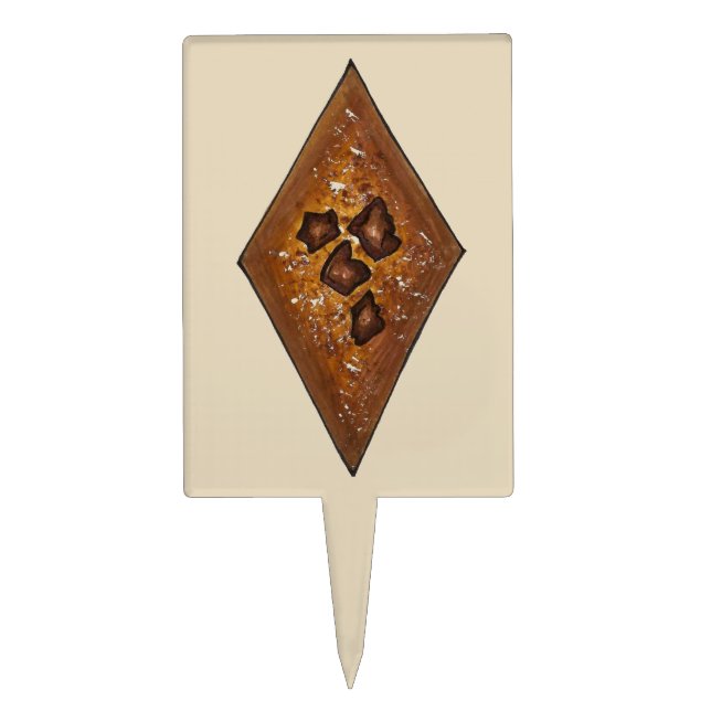 Classic Sand Tart Holiday Christmas Cookie Baking Cake Topper (Front)