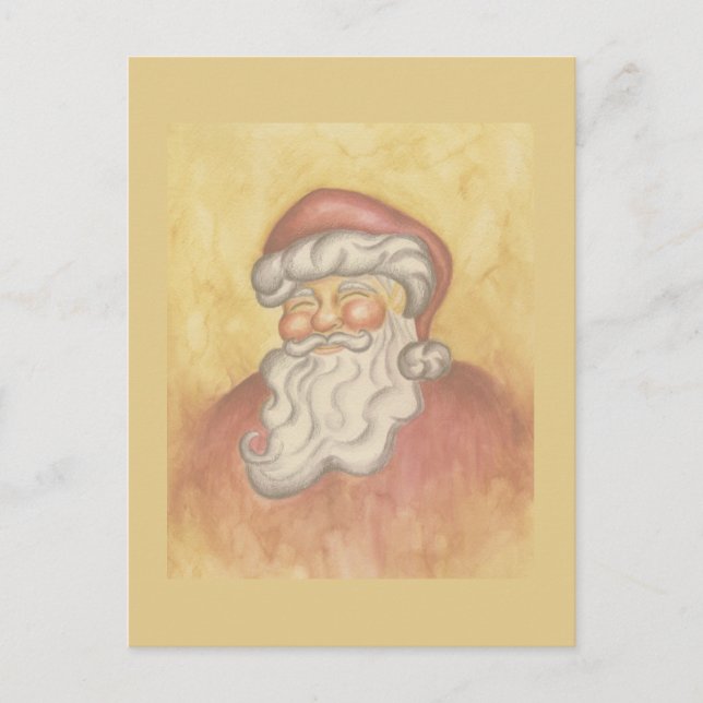 Classic Santa Claus Christmas Postcard  (Front)