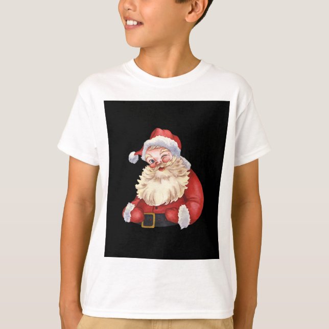 Classic Santa Claus Christmas T-Shirt" T-Shirt (Front)