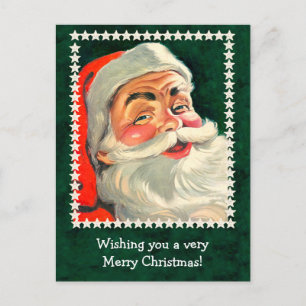 Classic Santa Claus Illustration Card to Customize