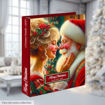Classic Santa Claus Memory Album Christmas Recipe
