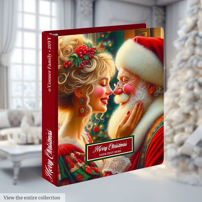 Classic Santa Claus Memory Album Christmas Recipe 3 Ring Binder (Classic Santa Claus Memory Album Christmas Recipe 3 ring binder )