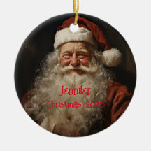 Classic Santa Claus Personalized Christmas Ornamen