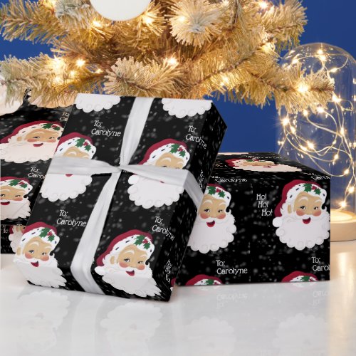Classic Santa Claus  Personalized Wrapping Paper