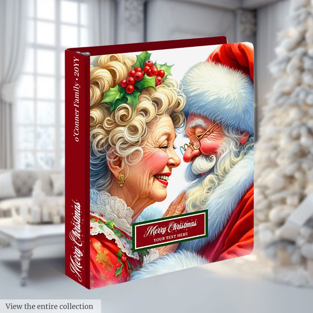 Classic Santa Claus Recipe Book Memory Album 3 Ring Binder (Classic Santa Claus Recipe Book Memory Album 3 ring binder)