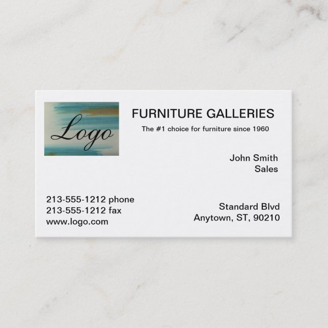 Classic Santa Fe Logo Business Cards (Front)