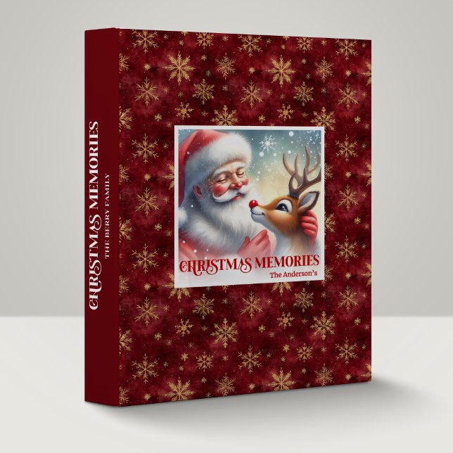 Classic Santa Rudolph Christmas Ring Binder Album (Classic Santa Rudolph Christmas Ring Binder Scrapbook

)