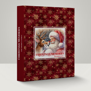 Classic Santa Rudolph Xmas Memory Album Binder