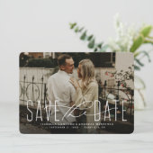 Classic save the date photo card (Standing Front)