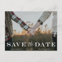 Classic Save The Date Postcard