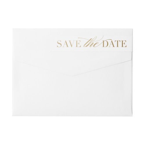 Classic save the date return address label