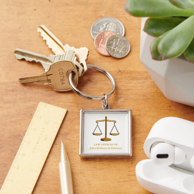 Classic Scales of Justice | Lawyers Keychain (Desk)