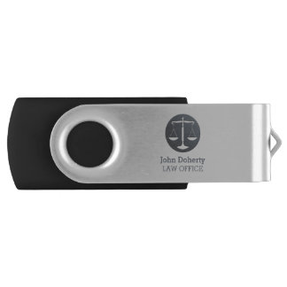 Classic Scales of Justice | Personalizable Lawyer Flash Drive
