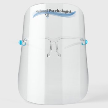 Classic School Psychologist Face Shield by schoolpsychdesigns at Zazzle