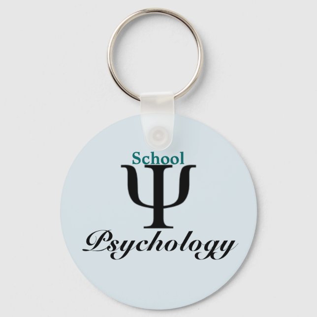 Classic School Psychology Key Chain (Front)