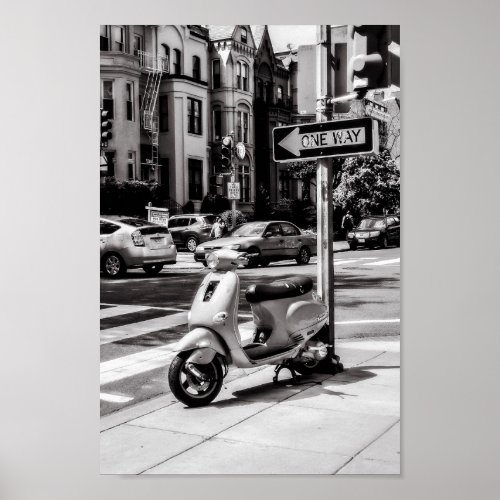 Classic Scooter Poster  New York USA