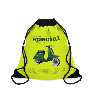 Classic Scooter V-50 Special Green Customizable Drawstring Bag