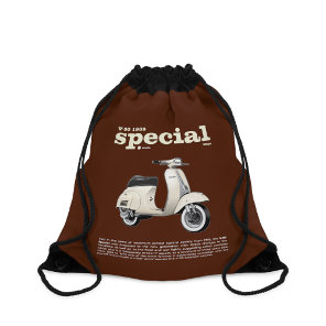 Classic Scooter V-50 Special Ivory Customizable Drawstring Bag