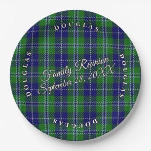 Classic Scots Clan Douglas Tartan Event Paper Plates