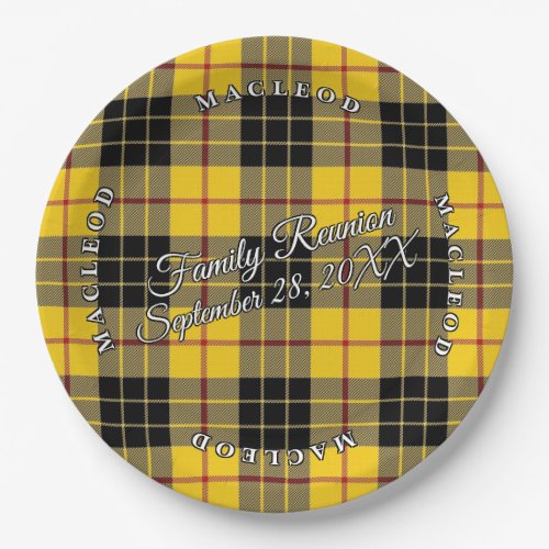 Classic Scots Clan MacLeod of Lewis Tartan Event Paper Plates