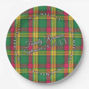 Classic Scots Clan MacMillan Tartan Event Paper Plates