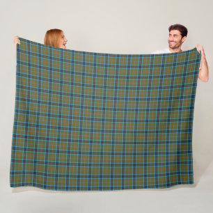 Classic Scottish Clan Thompson Tartan Plaid Fleece Blanket
