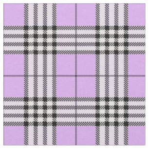 Classic Scottish Tartan Pattern Purple Fabric