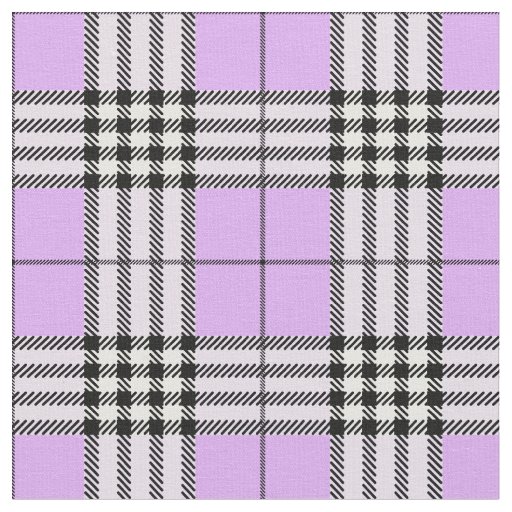 Classic Scottish Tartan Pattern Purple Fabric