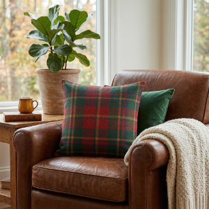 Classic Scottish Tartan Plaid Throw Pillow