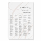 Classic Script Monogram Alphabetical Seating Chart