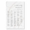 Classic Script Monogram Alphabetical Seating Chart