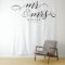 Classic Script Mr & Mrs Wedding Backdrop Banner