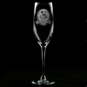 Classic Script Personalized Champagne Flute (Front)