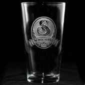 Classic Script Personalized Pint Glass (Front)
