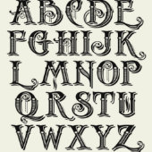 Classic Script Personalized Whiskey Glasses (Font)