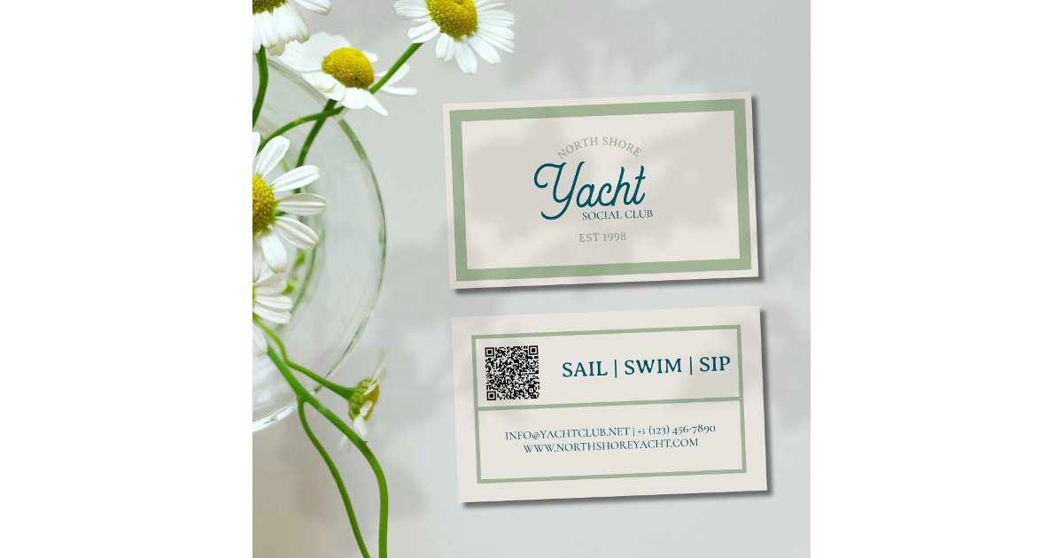 Answer Booklet Script Qr Code Photo Classic Script QR Code and Website Business Card | Zazzle