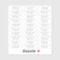 Classic Script Wedding Guest Names Address
